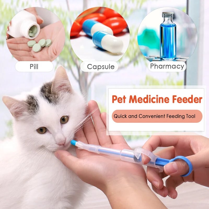 💉 二合一宠物喂药器——适用于药片和液体药物 🐾