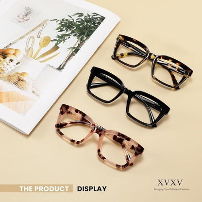 🔥热卖——✨👓玳瑁纹防蓝光大框方形老花镜