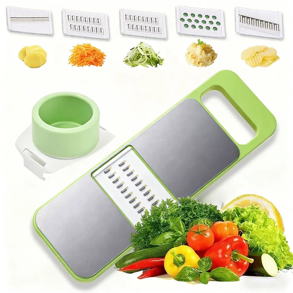 🥗🔪 多功能蔬菜切片器 – 切片、切丝、切条