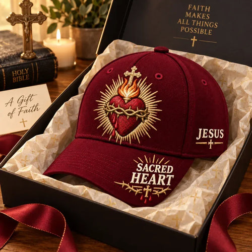 ❤️耶稣圣心信仰棒球帽✝️彰显信仰，传递祂的爱。
