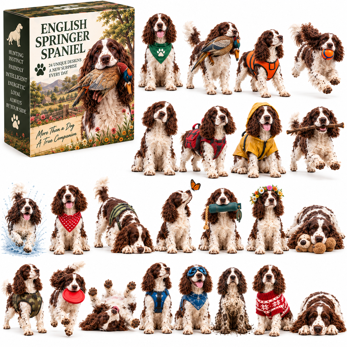 🎁 英国史宾格犬的 24 天圣诞倒计时 —— 24 个可爱惊喜，一个难忘的圣诞节 ❤️