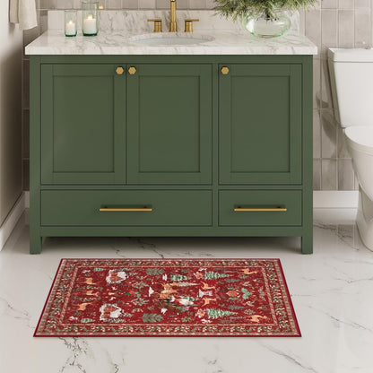 🎄Christmas Sale 49% OFF🎄Christmas Deer Santa Long Rug