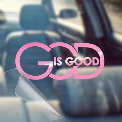 🙏 “God Is Good” 基督教贴纸 | 4 种颜色可选