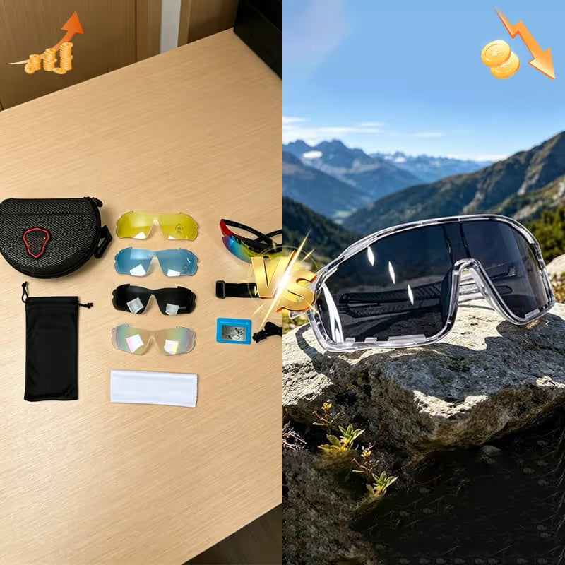 Photochromic UV Protection Sports Sunglasses