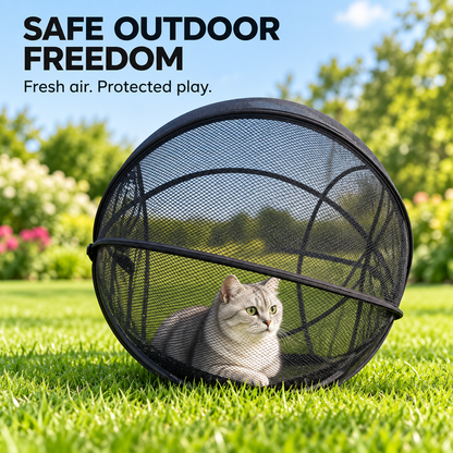 🐱🌿 FreshAir Cat Haven™ – 便携式网状游戏围栏
