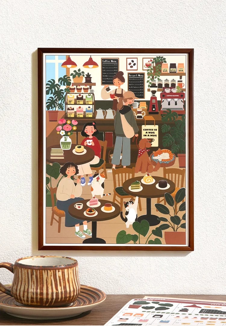🐈‍⬛✨ 246-Piece Witchy Shop Numbered Sticker Mural 🎃