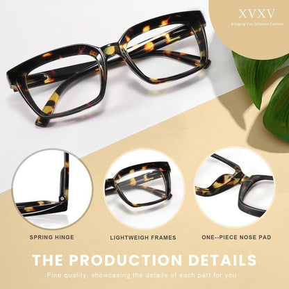 🔥热卖——✨👓玳瑁纹防蓝光大框方形老花镜