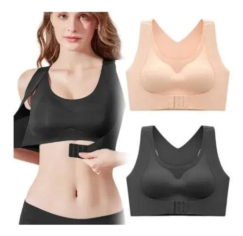 👙 前扣交叉背无钢圈塑形文胸——超强聚拢，全天舒适，自然提托，打造更苗条高挑的轮廓 💖