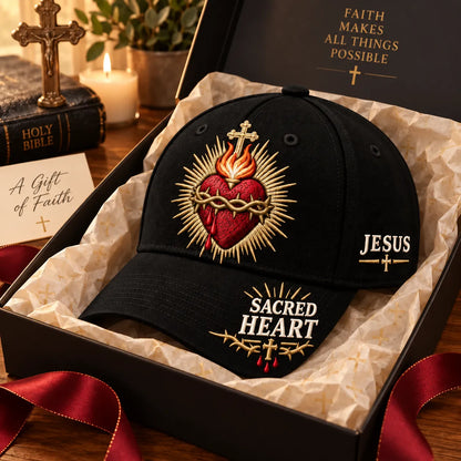❤️耶稣圣心信仰棒球帽✝️佩戴信仰，承载祂的爱。