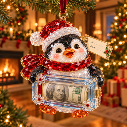 2026 Crystal-Style Christmas Money Holder Ornaments – 20 Festive Designs with Gift Tags