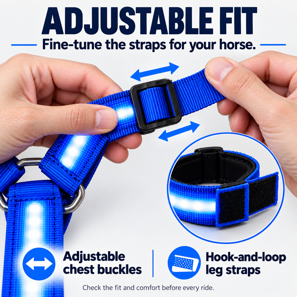 MoonRein™ — LED Horse Riding Light Set
