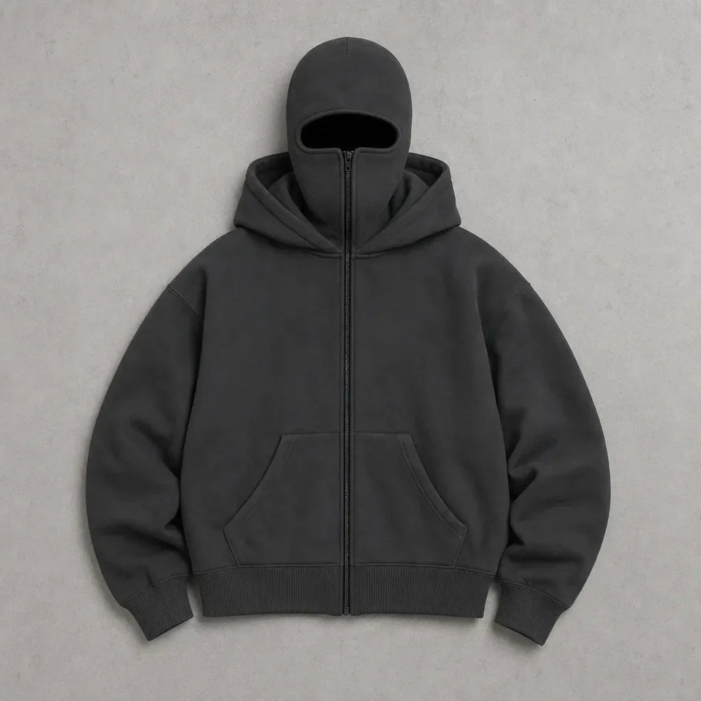 ANTI SOCIAL BALACLAVA ZIP-UP HOODIE