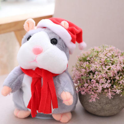 🐹🎁现享50%折扣！会说话的仓鼠毛绒玩具——能模仿你说话，自动摇头互动毛绒玩偶，逗趣益智玩具，适合儿童与派对娱乐