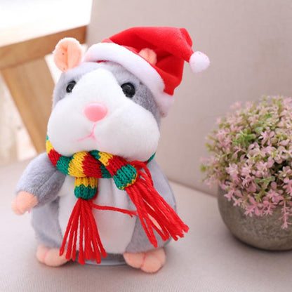 🐹🎁现享50%折扣！会说话的仓鼠毛绒玩具——能模仿你说话，自动摇头互动毛绒玩偶，逗趣益智玩具，适合儿童与派对娱乐