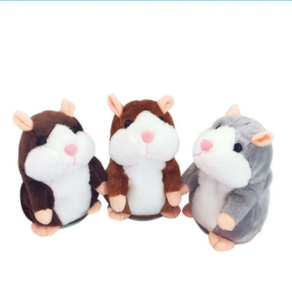 🐹🎁现享50%折扣！会说话的仓鼠毛绒玩具——能模仿你说话，自动摇头互动毛绒玩偶，逗趣益智玩具，适合儿童与派对娱乐
