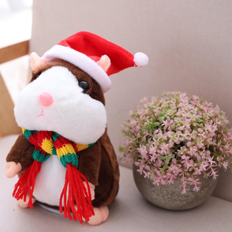 🐹🎁现享50%折扣！会说话的仓鼠毛绒玩具——能模仿你说话，自动摇头互动毛绒玩偶，逗趣益智玩具，适合儿童与派对娱乐