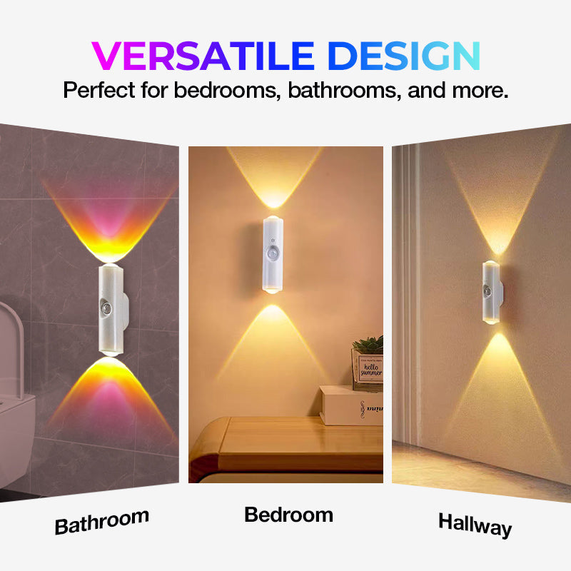 🔥🔥Buy 1, Get 1 Free: Smart LED Motion-Sensor Night Light – Dimmable, RGB Color-Changing Wall Light, USB-Rechargeable Magnetic Ambient Light