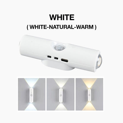 🔥🔥Buy 1, Get 1 Free: Smart LED Motion-Sensor Night Light – Dimmable, RGB Color-Changing Wall Light, USB-Rechargeable Magnetic Ambient Light