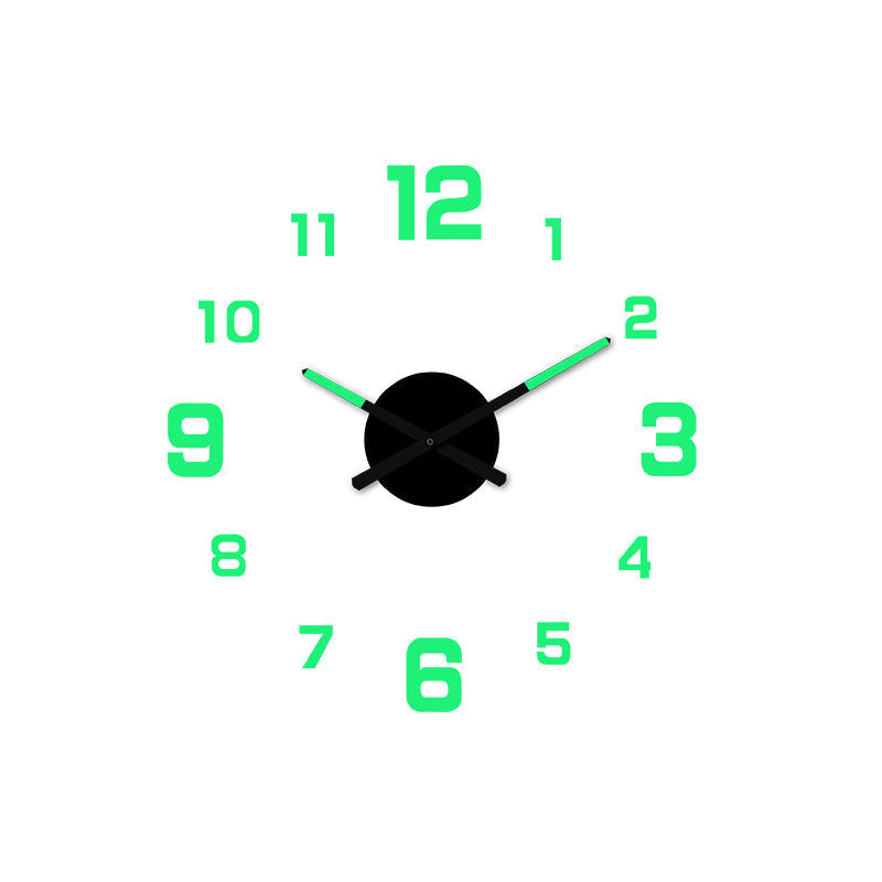 🥳2026热销款🥳⏰3D DIY夜光亚克力挂钟套装