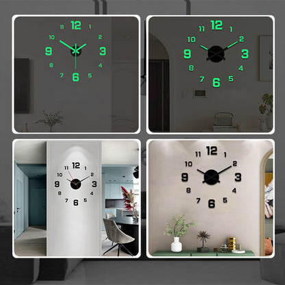 🥳2026热销款🥳⏰3D DIY夜光亚克力挂钟套装