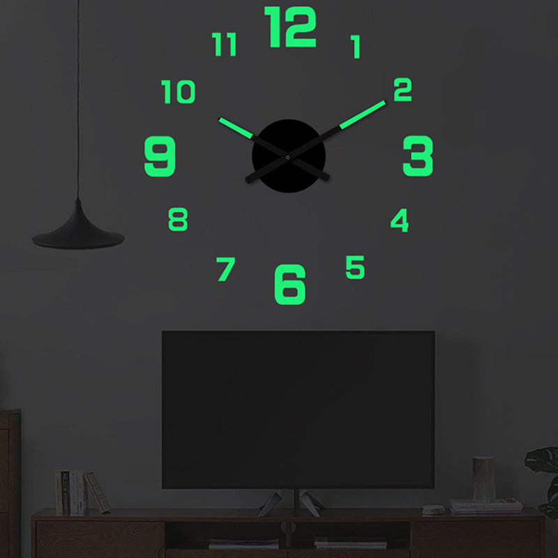 🥳2026热销款🥳⏰3D DIY夜光亚克力挂钟套装