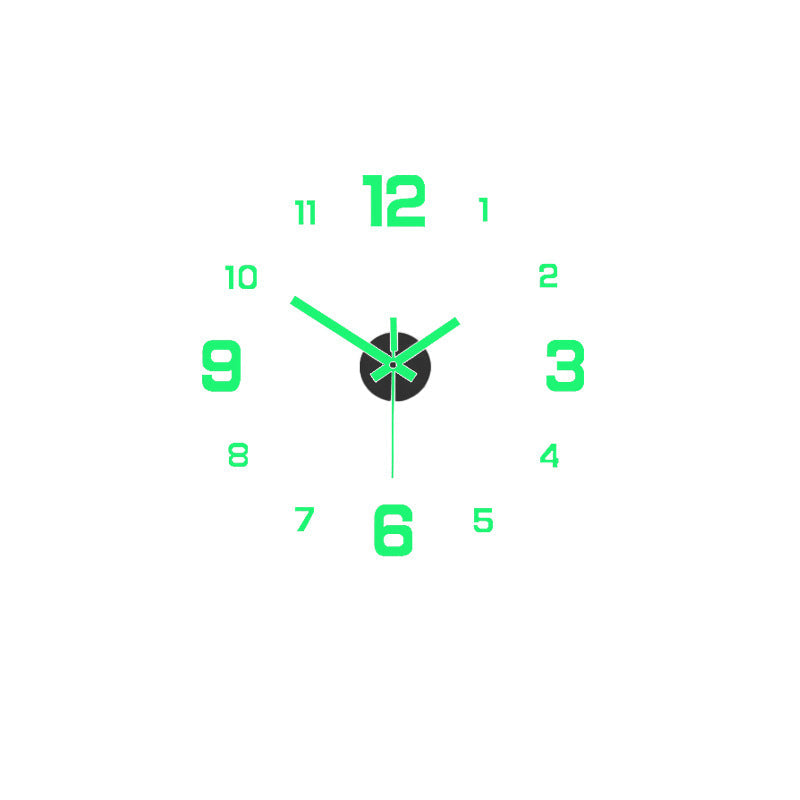 🥳2026热销款🥳⏰3D DIY夜光亚克力挂钟套装