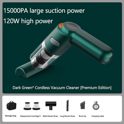 ⏳限时49%优惠⏰无线车载吸尘器 – 10000Pa大吸力，轻量便携，超长续航！🚗💨