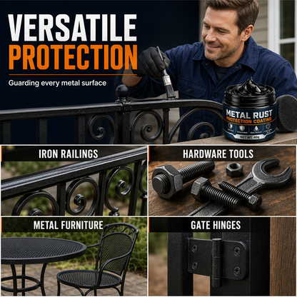 Metal Rust Repair Paste - use on railings tools furniture and hinges