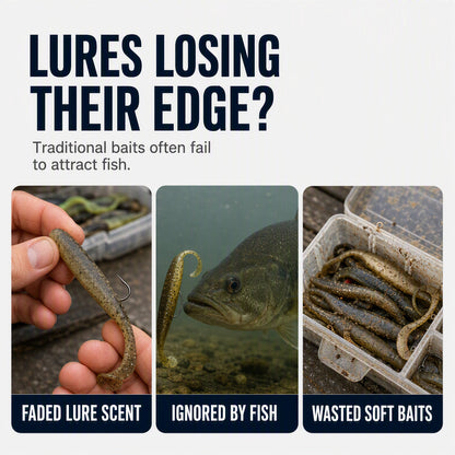 🎣 软饵增香喷雾—60毫升高浓度钓饵增效剂，便携速效诱鱼喷雾，适用于淡水和海水软饵