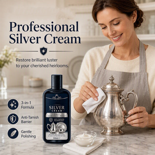 ✨ Silver Polish Cream – Anti-Tarnish Cleaner & Shine Restorer