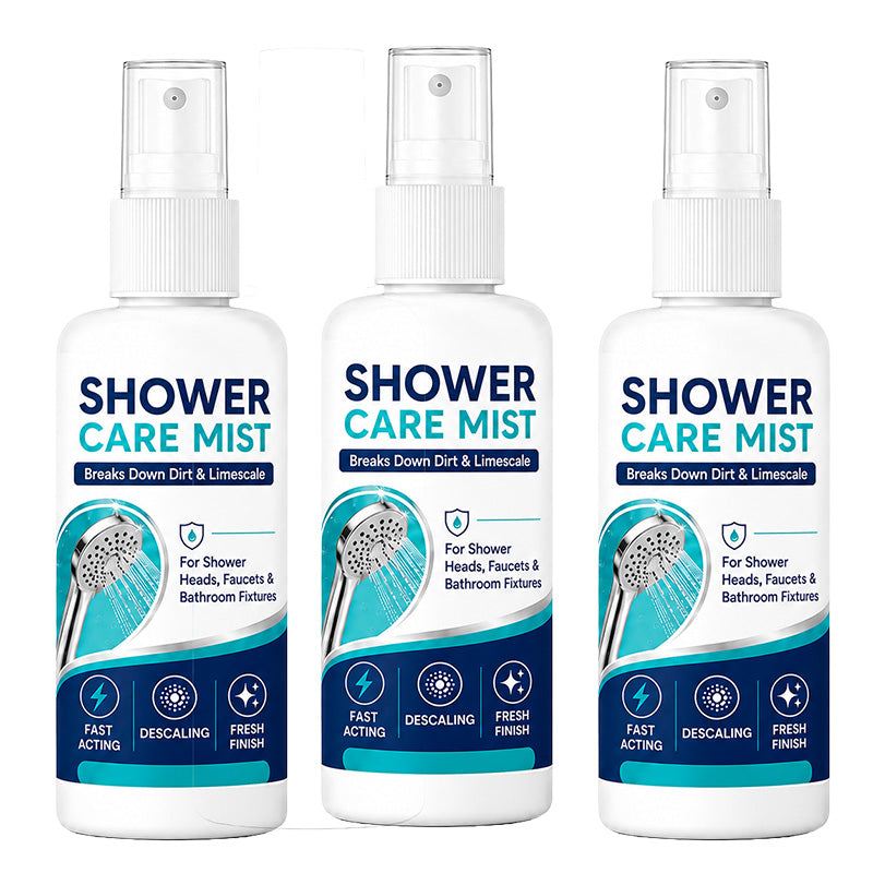 🚿✨强力速效淋浴间水垢清洁喷雾——快速溶解顽固矿物质沉积与硬水渍。一喷一擦，焕然如新！🧼💪