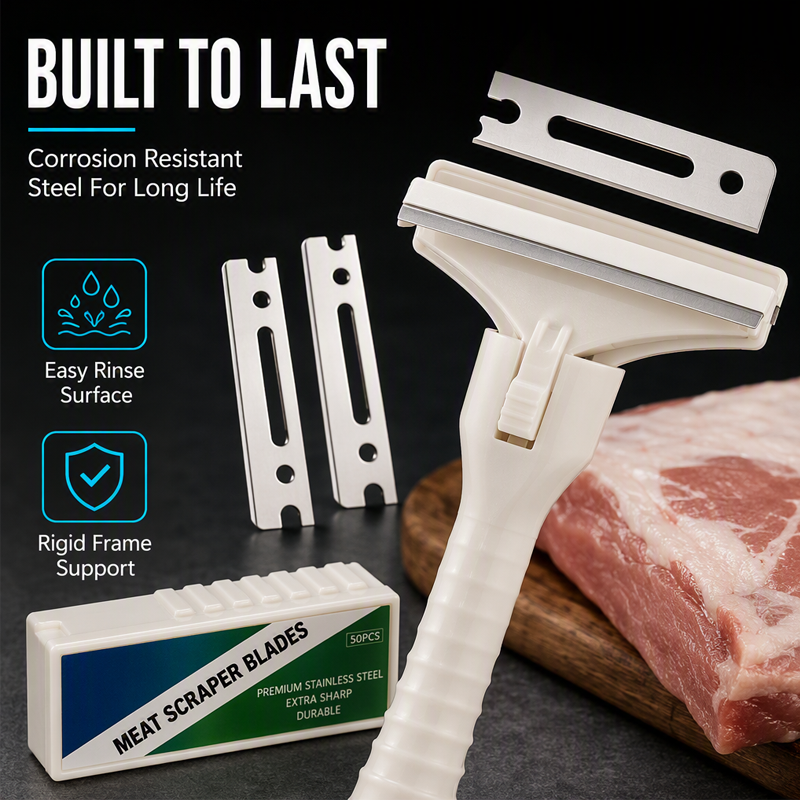 🥩🔥 五折优惠！不锈钢肉类刮刀——牛猪肉脂肪与筋膜轻松去除工具 🔪✨