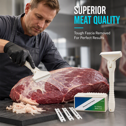 🥩🔥 五折优惠！不锈钢肉类刮刀——牛猪肉脂肪与筋膜轻松去除工具 🔪✨