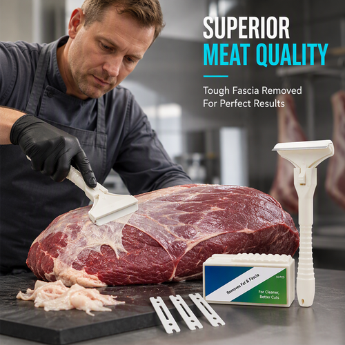 🥩🔥 五折优惠！不锈钢肉类刮刀——牛猪肉脂肪与筋膜轻松去除工具 🔪✨