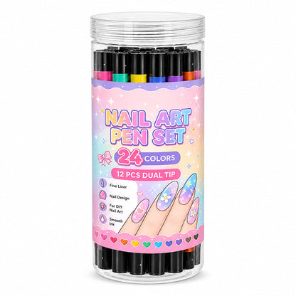 💕最后一天-50% OFF🌈24色双头美甲笔套装