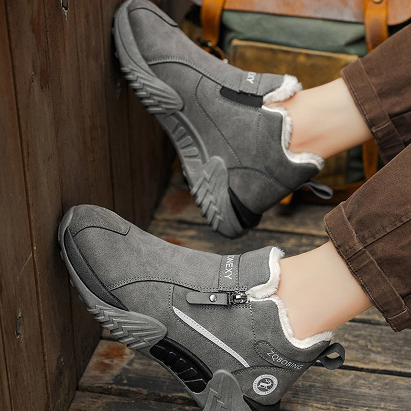 Warm Fleece Winter Snow Boots with Side Zip