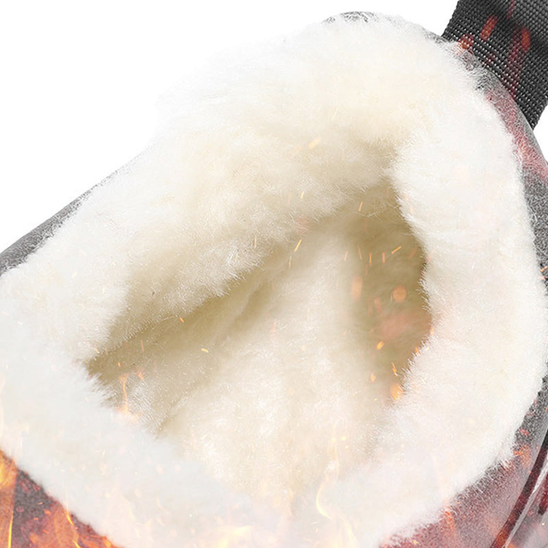 Warm Fleece Winter Snow Boots with Side Zip