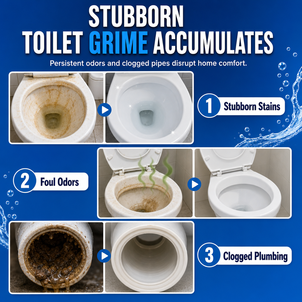 🚽✨ 洁厕泡腾片——放入、起泡、焕然一新